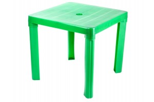 Négyszögletű kerti műanyag asztal - több színben