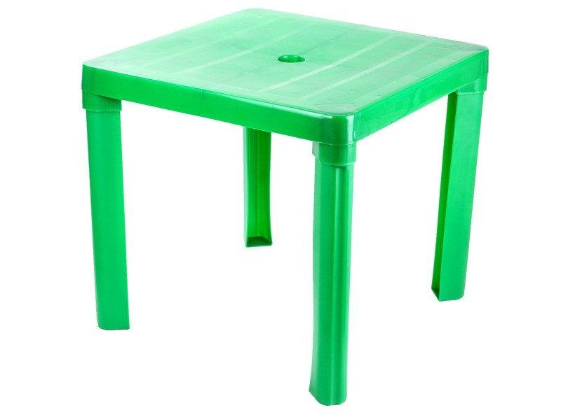 Négyszögletű kerti műanyag asztal - több színben