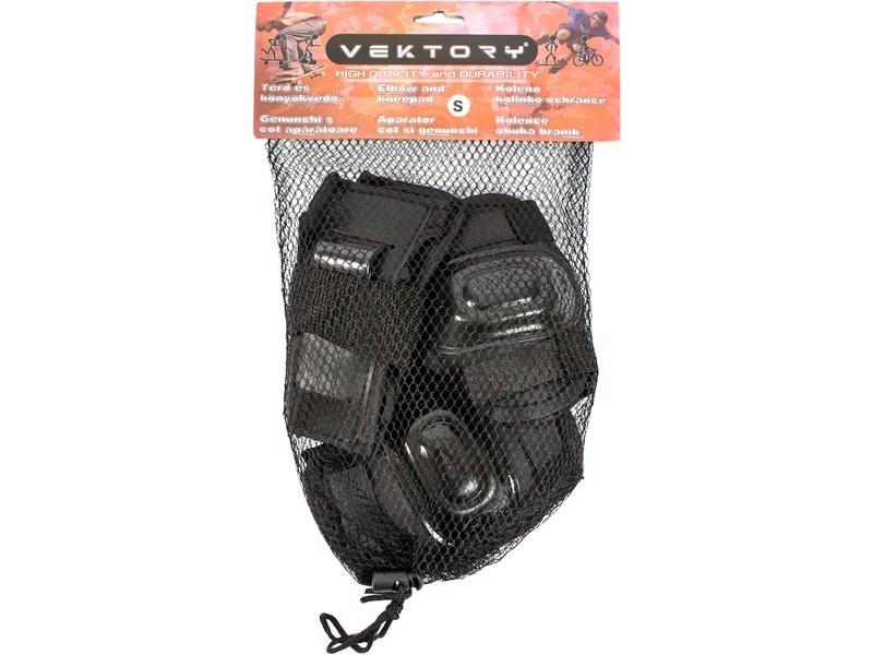 Védőfelszerelés 6 db-os szett — fekete