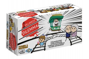 Villamos dilemma társasjáték borító