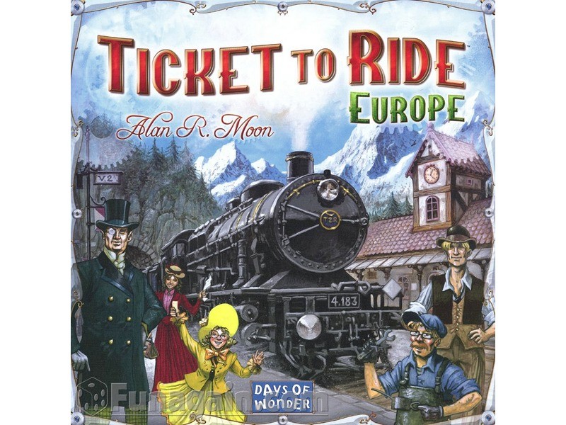 Ticket to Ride Europe doboz és játék