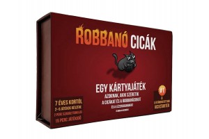 Robbanó cicák kártyajáték - doboz és kártyák