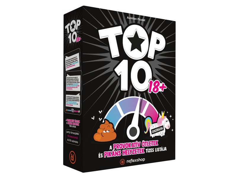 TOP 10 18+ - felnőtt partijáték doboz