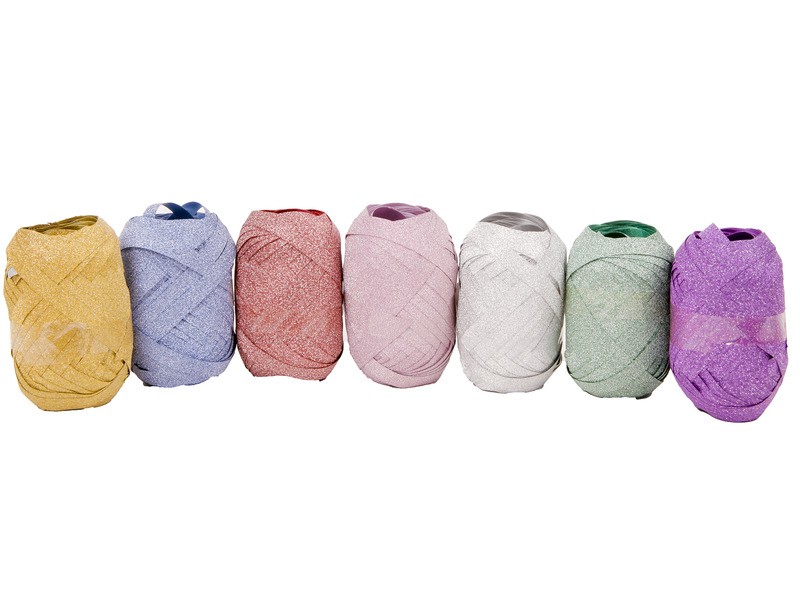 Glitteres 10 m hordókötöző — több szín