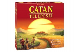 Catan telepesei stratégiai társasjáték doboz