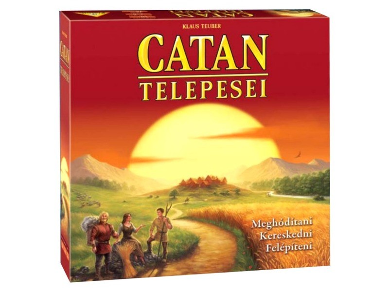 Catan telepesei stratégiai társasjáték doboz