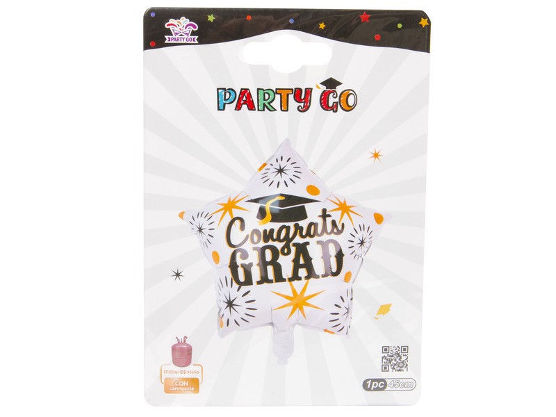 Hélium fólia lufi 45 cm - ballagás