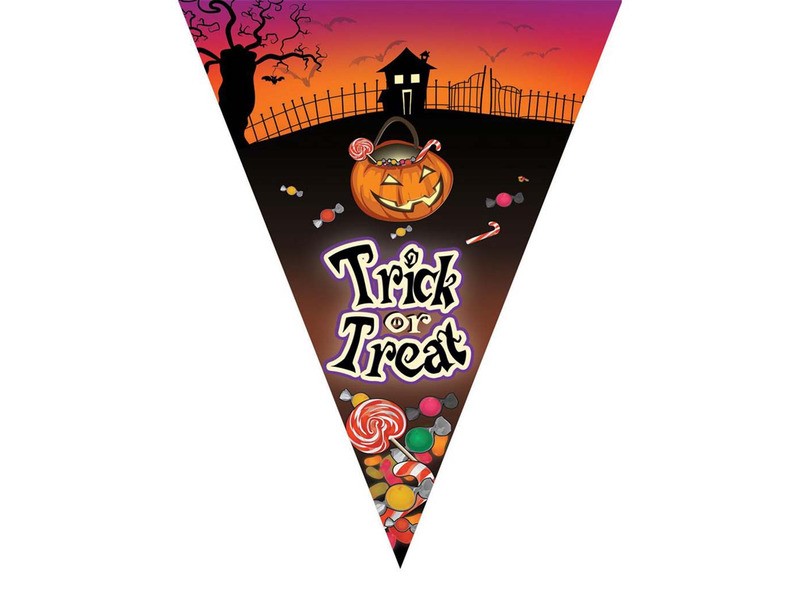 Trick or Treat Halloweeni zászlófüzér 5 m