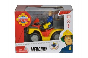 Simba Sam tűzoltó Mercury quad figura - 11 cm