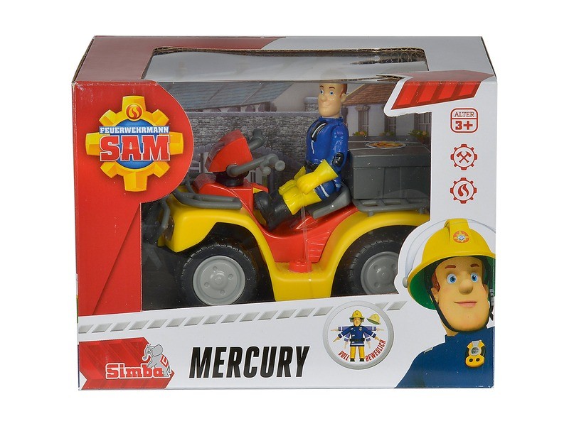 Simba Sam tűzoltó Mercury quad figura - 11 cm