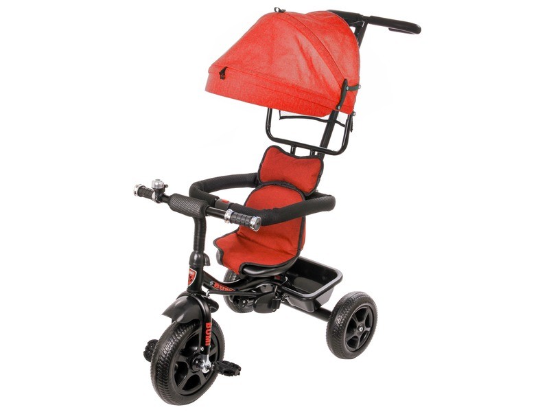 Tricikli BUMI-1 piros - süni plüssfigura