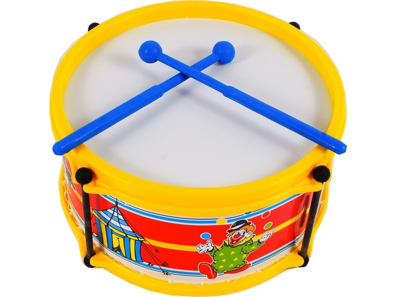 Nagy játékdob 58 cm - kék dobverőkkel