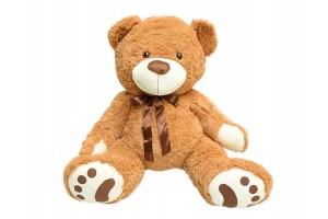 Beni maci 110 cm - óriás plüssmackó masnival