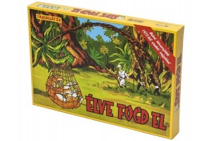 Élve fogd el társasjáték — doboz és játékelemek