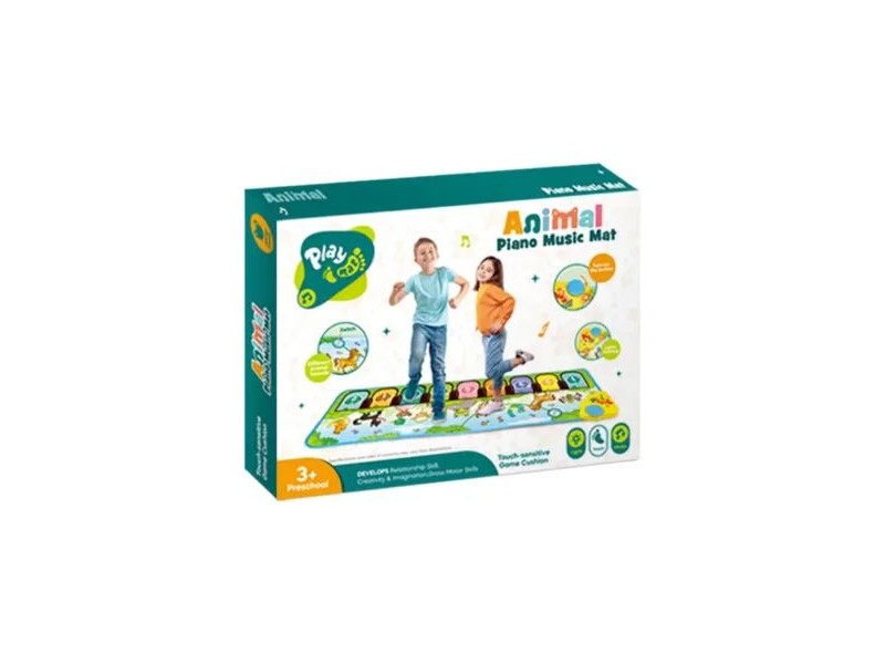 Interaktív zongoraszőnyeg - állatos minták