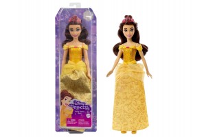Disney csillogó hercegnő Belle baba tiarával