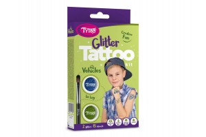 TyToo Járművek csillámtetoválás szett - csajos minták