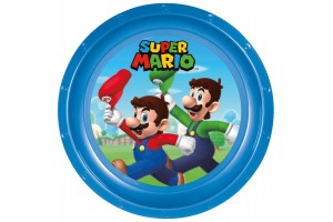 Super Mario műanyag lapostányér