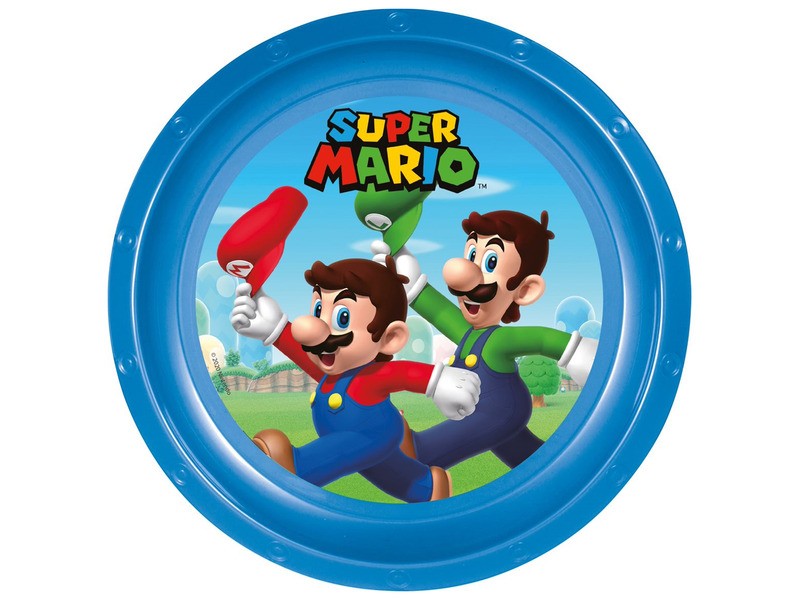 Super Mario műanyag lapostányér
