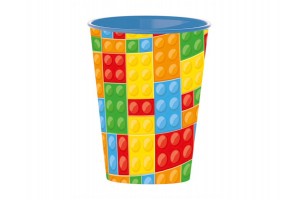 Építőkockás műanyag kispohár (BPA-mentes)