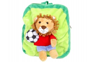 Plüss hátizsák focizó állatokkal