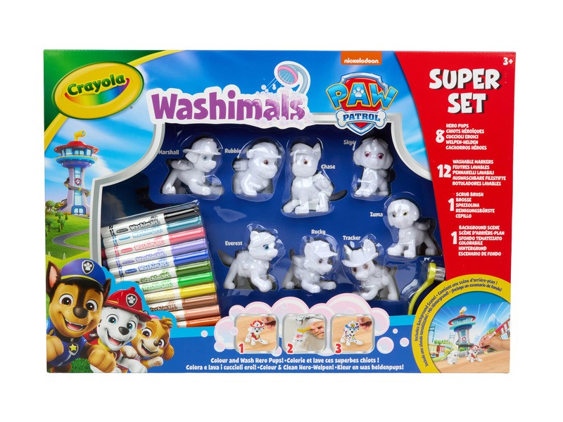 Crayola Washimals Mancs őrjárat készlet - mosható pecsétek