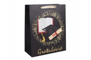 Ballagási papírtasak – gratuláció 18×23 cm