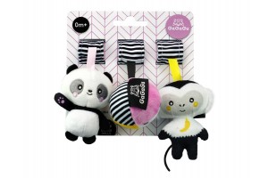 GaGaGu plüss - panda, labda, majom