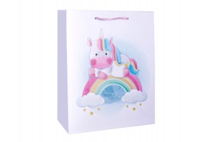 Papírtasak szivárványos póni 18×23 cm