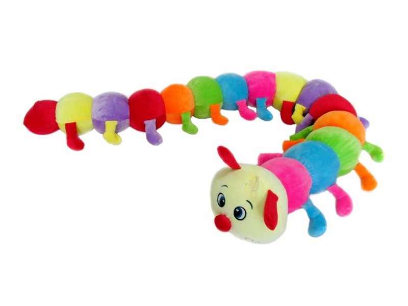 Kukac plüssfigura 160 cm – színes, ölelhető