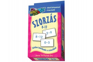 Szorzás oktatókártya — kártyalap