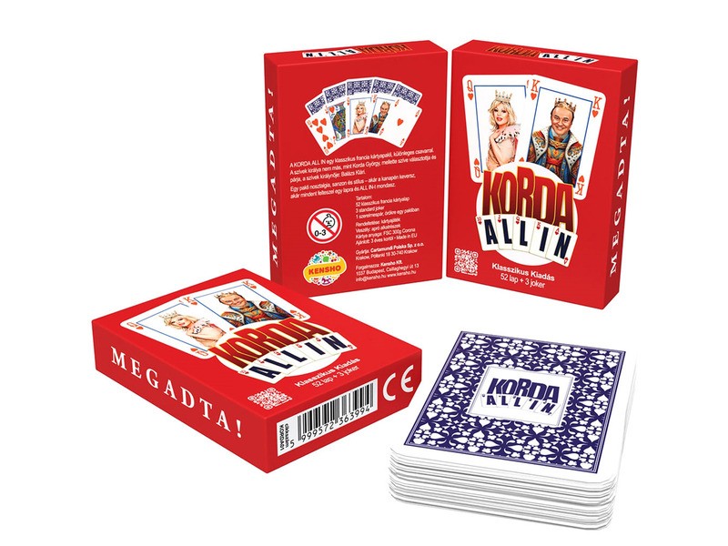 Korda All In – klasszikus francia kártya (55 lap)