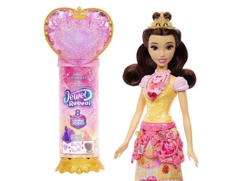 Belle - Disney hercegnők Csupaszív meglepetés baba