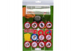 Gombfoci készlet – többféle csapat (játékosok, kapu, korong)