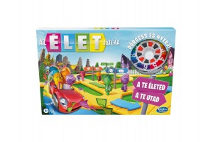 Az élet játéka társasjáték - játéktábla, kártyák, figurák