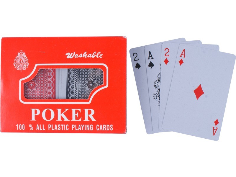 Römi kártya plasztik - 2 pakli