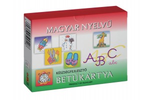 Magyar betűkártya készségfejlesztő játék