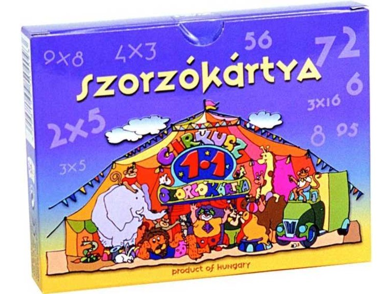 Szorzókártya — cirkuszos párosító kártyajáték