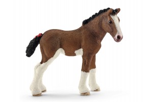 Schleich Clydesdale csikó figura
