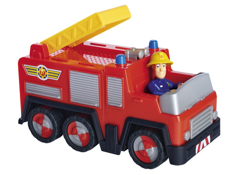 Jupiter tűzoltóautó Sam figurával