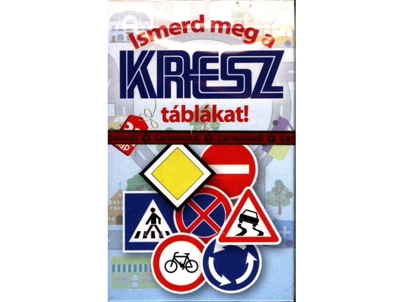 KRESZ kvartett kártya – 32 tábla, 8 kvartett