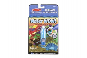 M&D Rajzolás vízzel dinoszaurusz színező — 4 lap, filctoll