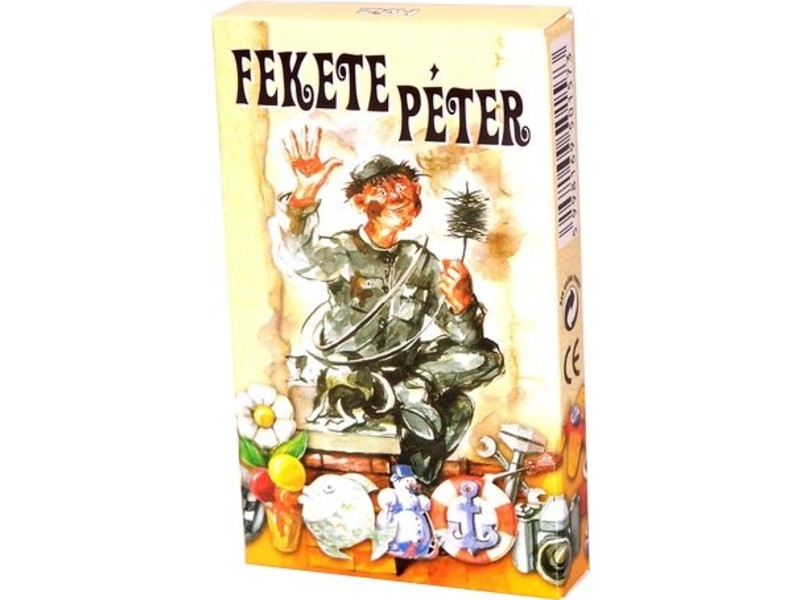 Fekete Péter klasszikus kártyajáték - aquarell illusztrációk
