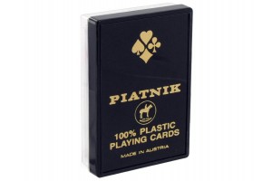 Piatnik műanyag 55 lapos póker kártya (piros/kék)