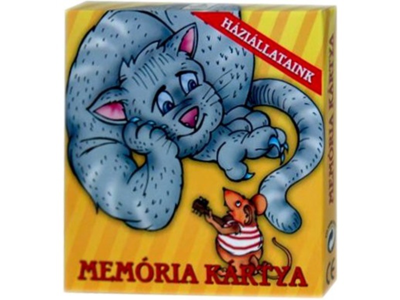 Háziállatos memória kártyajáték — párok keresése