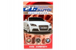 Szériaautók kártyacsomag — 32 lap, kvartett