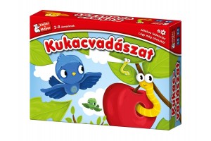 Kukacvadászat társasjáték - madárbábuk és kártyák