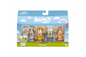 Bluey desszert szett 4 db – gyerek tányér és kiegészítők