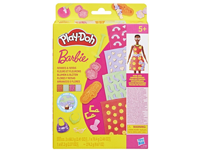 Play-Doh Barbie divattervező minták - kreatív sablonok