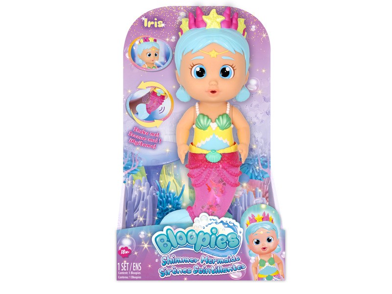 Bloopies sellőbébi csillogó uszonnyal